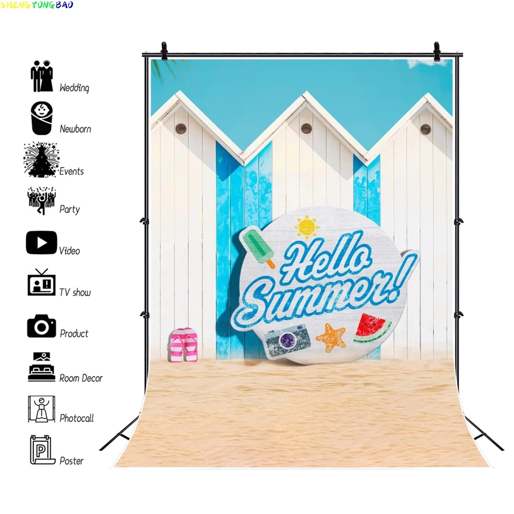 Hello, 2025 Summer Photography Backdrop Seaside Beach Wooden House For a Cool Summer Holiday Camping Portrait Photo Background
Hello, 2025 Summer Photography Backdrop Seaside Beach Wooden House For a Cool Summer Holiday Camping Portrait Photo Background