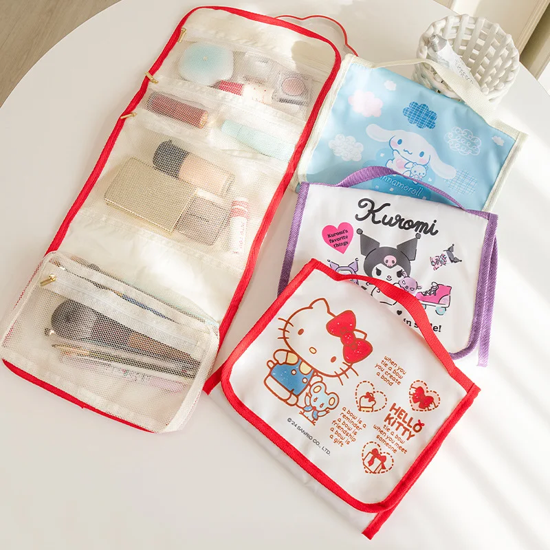 Sanrio Hello Kitty Kuromi Folding Makeup Bag Cartoon Large Capacity Travel Portable Storage Bag Student Handheld Hook Toilet Bag
Sanrio Hello Kitty Kuromi Folding Makeup Bag Cartoon Large Capacity Travel Portable Storage Bag Student Handheld Hook Toilet Bag