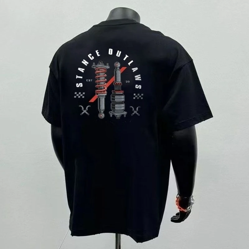 Original Shock Absorber Printed Heavy Short-sleeved T-shirt American Retro Trendy Brand Handsome Ruffian Handsome T-shirt
Original Shock Absorber Printed Heavy Short-sleeved T-shirt American Retro Trendy Brand Handsome Ruffian Handsome T-shirt