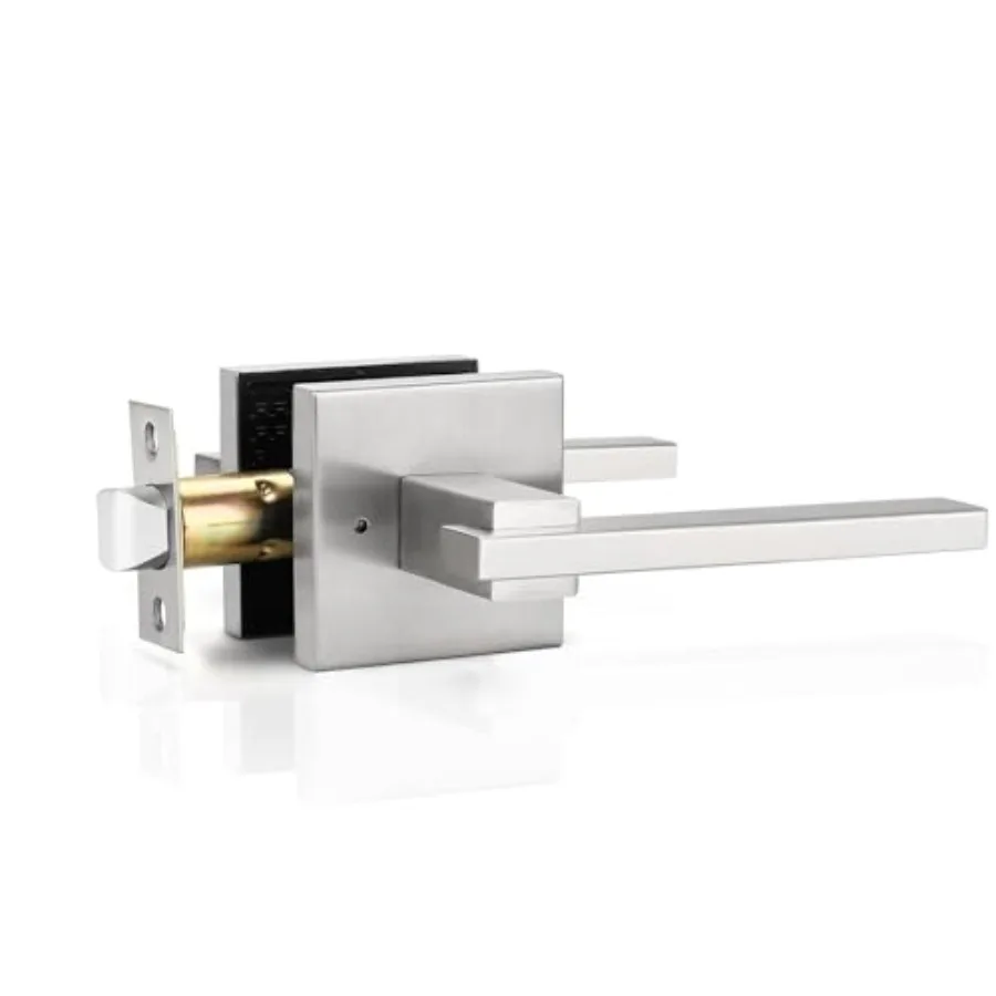 Pack Square Door Handle Keyless Door Lever, Bed Bath Door Handle for Left/Right Handed Doors Interior Door Lever, Modern Door L
Pack Square Door Handle Keyless Door Lever, Bed Bath Door Handle for Left/Right Handed Doors Interior Door Lever, Modern Door L