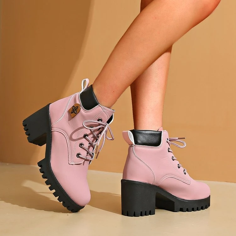 Fashionable Boots Thick Heel Heightening Short Waterproof PU Outsole Commute Style round Toe Synthetic Leather Lined B...
Fashionable Boots Thick Heel Heightening Short Waterproof PU Outsole Commute Style round Toe Synthetic Leather Lined B...