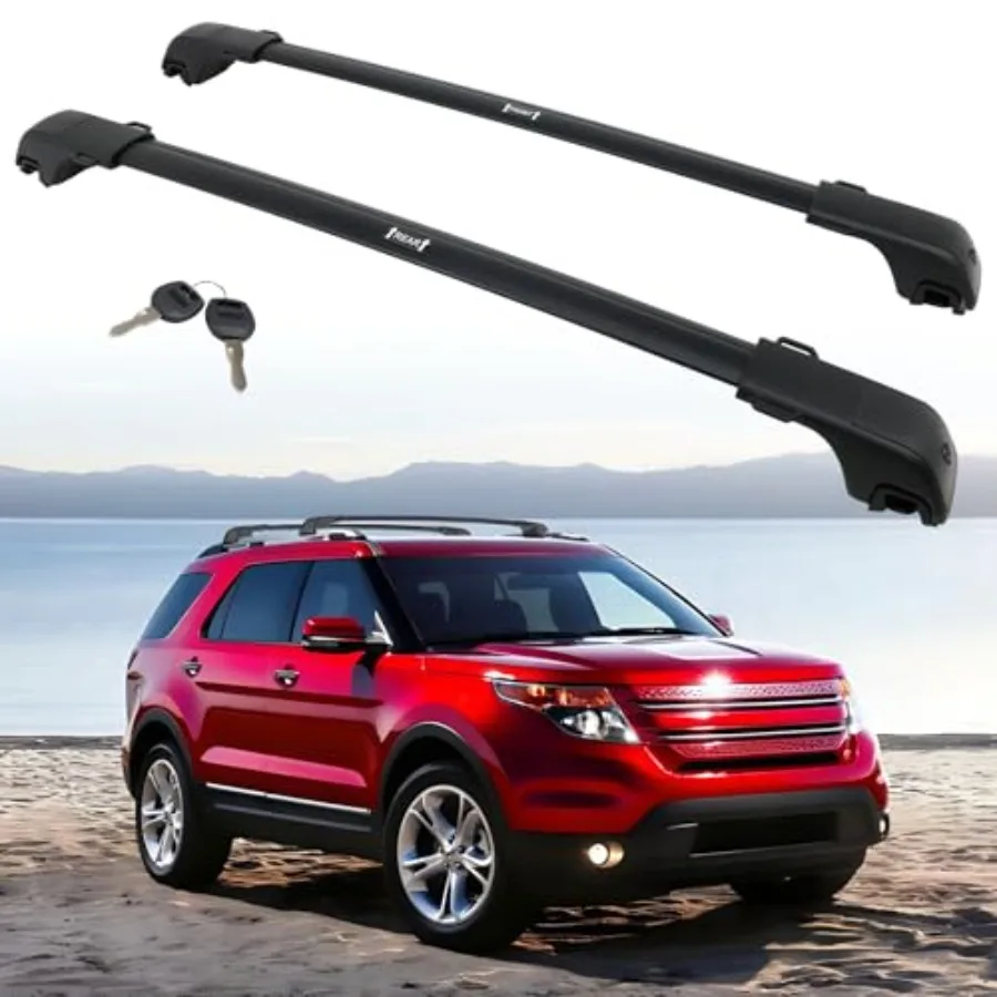 Roof Rack Cross Bars for Explorer 2011-2015 with Raised Side Rails: Aluminum, Black, Heavy-Duty Cargo Carrier for Kayak, Bike,
Roof Rack Cross Bars for Explorer 2011-2015 with Raised Side Rails: Aluminum, Black, Heavy-Duty Cargo Carrier for Kayak, Bike,