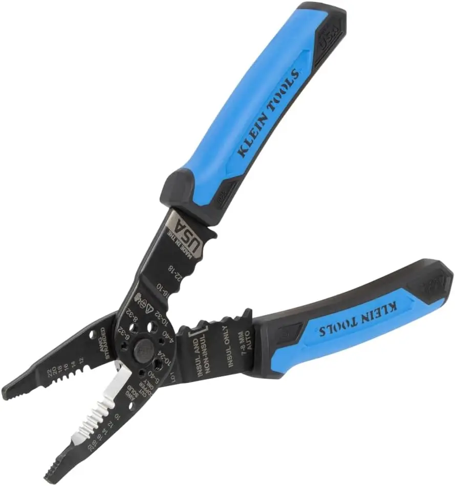 Long Nose Multi-Purpose Wire Stripper, Cuts 10-20 AWG Solid & 12-22 AWG Stranded, Crimping Tool, Shears Screws, Professional
Long Nose Multi-Purpose Wire Stripper, Cuts 10-20 AWG Solid & 12-22 AWG Stranded, Crimping Tool, Shears Screws, Professional
