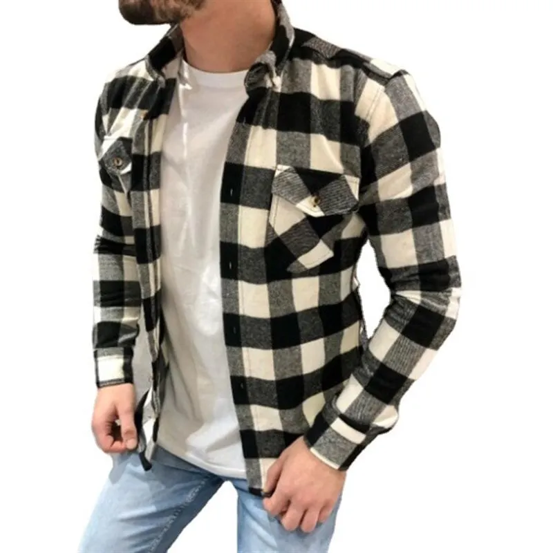 Autumn Cotton Brushed Plaid Slim Fit Long Sleeve Shirt Men's Workwear Style Resistant to Fading And Deformation Thickened PU ...
Autumn Cotton Brushed Plaid Slim Fit Long Sleeve Shirt Men's Workwear Style Resistant to Fading And Deformation Thickened PU ...