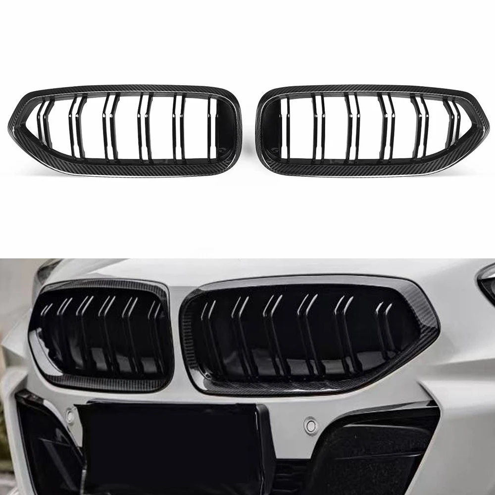 For BMW Z4 G29 2020-2025 Front Bumper Grille Glossy Carbon Fiber Style Mesh Replacement Double Slat Air Intake Cover Auto Parts
For BMW Z4 G29 2020-2025 Front Bumper Grille Glossy Carbon Fiber Style Mesh Replacement Double Slat Air Intake Cover Auto Parts