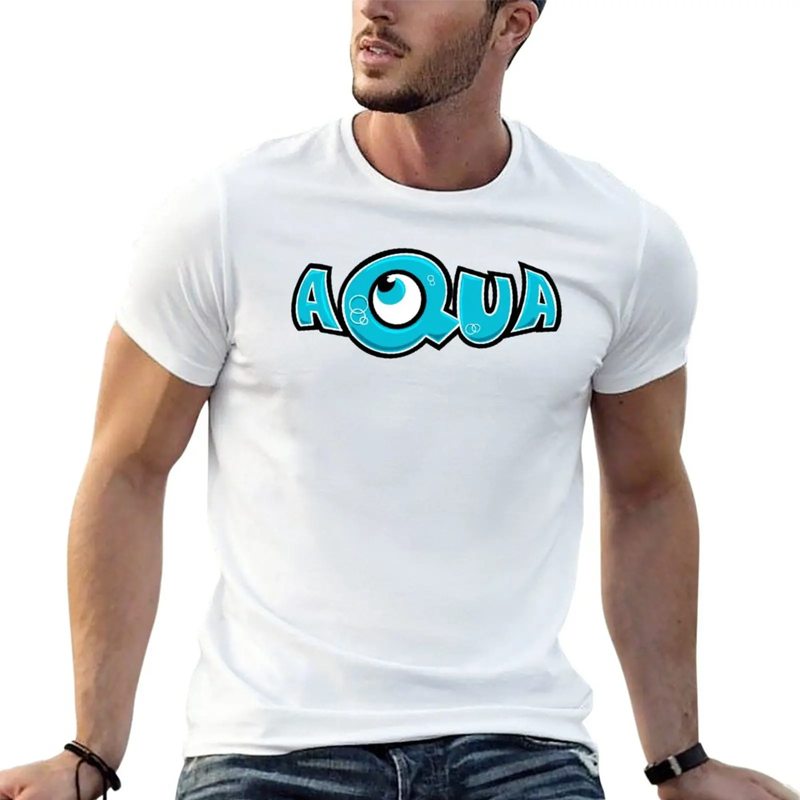 New Aqua band logo T-Shirt animal print shirt for boys korean fashion vintage clothes Men's t-shirts
New Aqua band logo T-Shirt animal print shirt for boys korean fashion vintage clothes Men's t-shirts