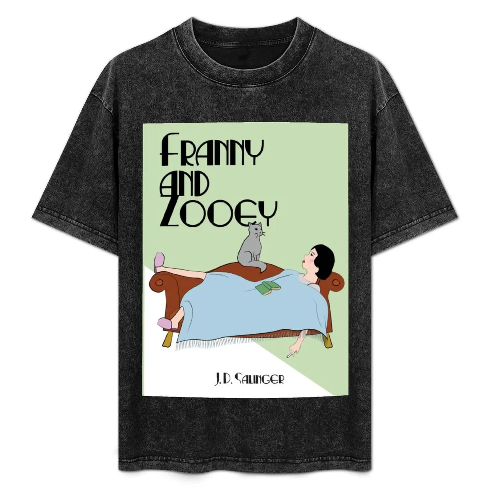 Franny and Zooey Alternate Cover -- art deco style T-Shirt Casual Everyday Wear T-Shirt
Franny and Zooey Alternate Cover -- art deco style T-Shirt Casual Everyday Wear T-Shirt