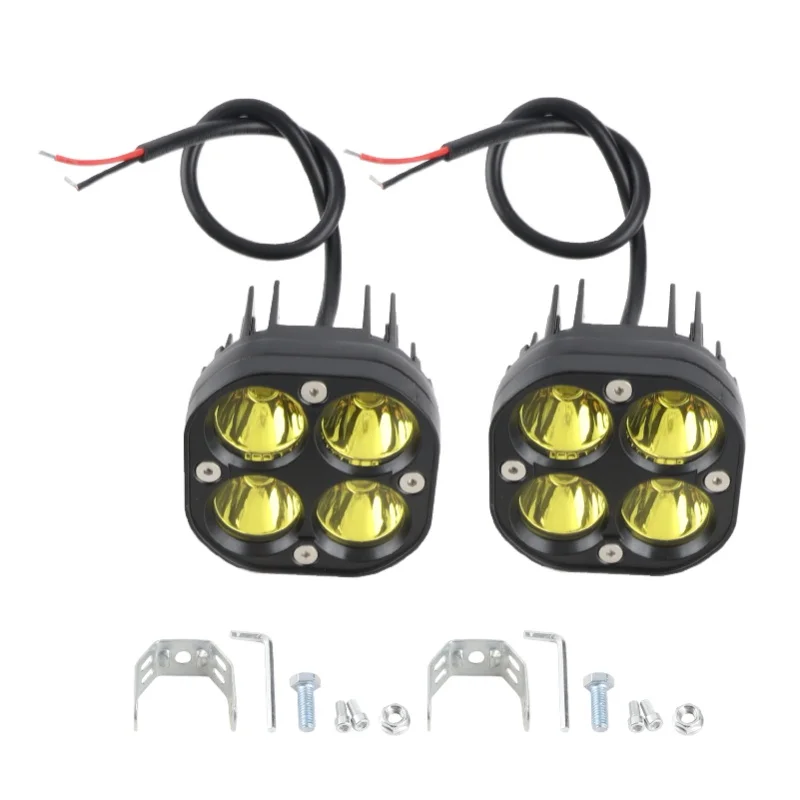 LED Driving Lights, 2 PCS 3-Inch 80W Super Bright Auxiliary Lamps Spotlights For Car Motorcycle Truck ATV UTV Boat (Yellow)
LED Driving Lights, 2 PCS 3-Inch 80W Super Bright Auxiliary Lamps Spotlights For Car Motorcycle Truck ATV UTV Boat (Yellow)