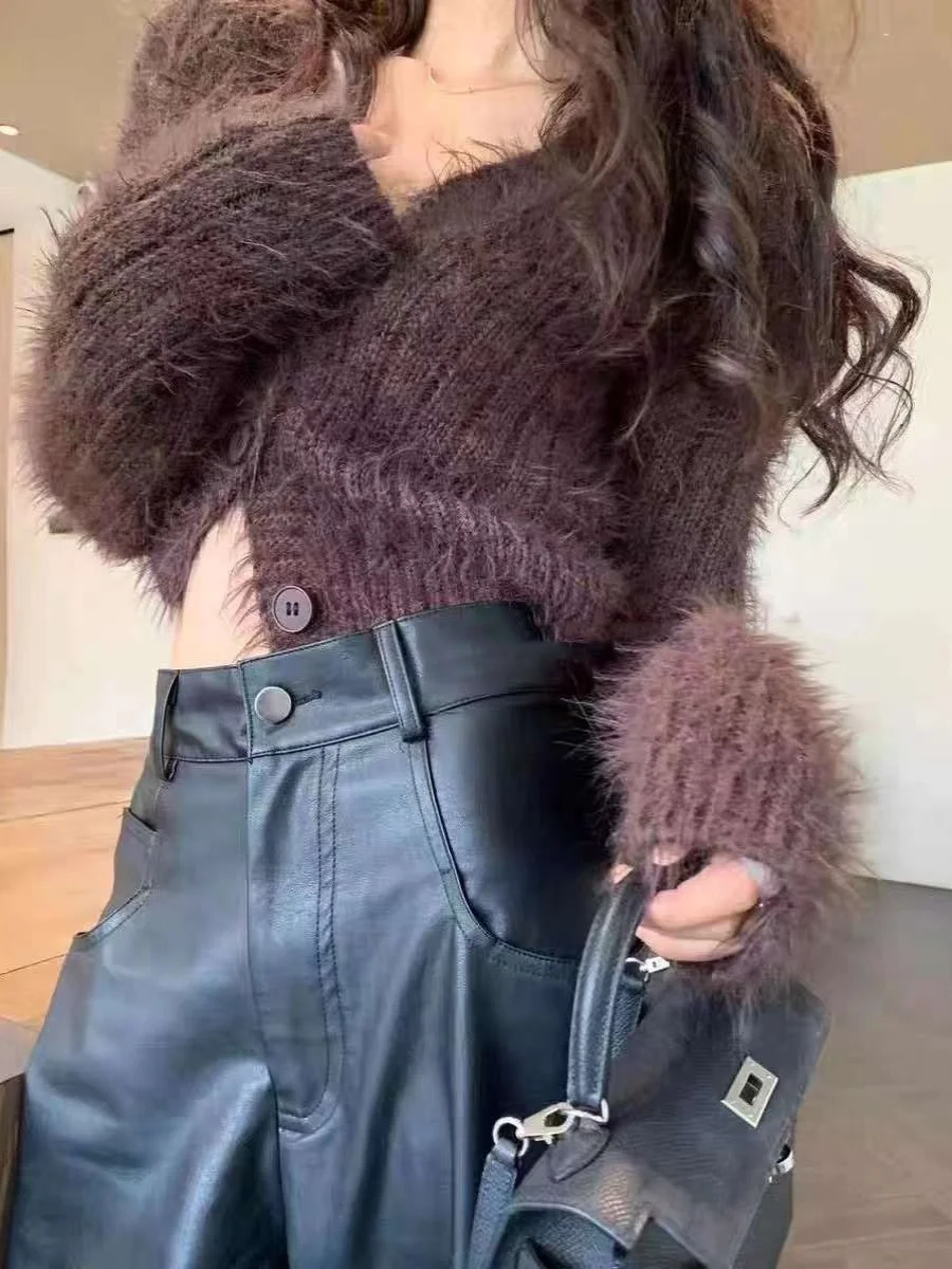 Women's Sweater Slim Fit Long Sve V-Ne Single Button Design ort Cardigan Open Front oulder Pad Autumn New Arrival
Women's Sweater Slim Fit Long Sve V-Ne Single Button Design ort Cardigan Open Front oulder Pad Autumn New Arrival