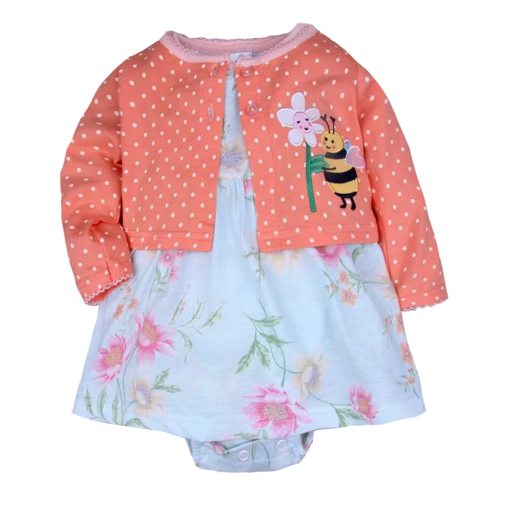 Summer Spring Baby Girls Clothes Set Soft Cotton Baby Dress Infant Flower Baby Bodysuit Newborn Girl Outfit 6-24Month
Summer Spring Baby Girls Clothes Set Soft Cotton Baby Dress Infant Flower Baby Bodysuit Newborn Girl Outfit 6-24Month