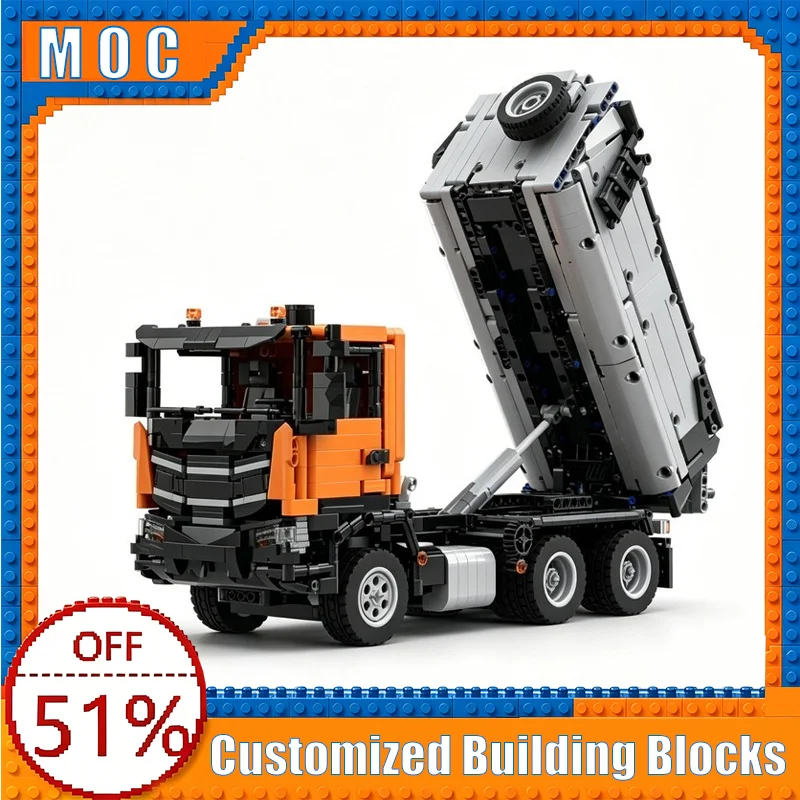 1334 Parts Technical Engineering Tipper Truck Model Building Blocks Assembly Educational Toy Creative Birthday Christmas Gifts
1334 Parts Technical Engineering Tipper Truck Model Building Blocks Assembly Educational Toy Creative Birthday Christmas Gifts