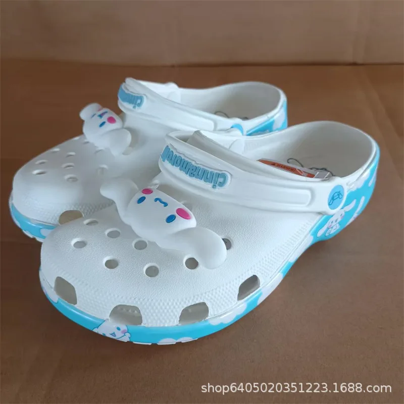 Sanrio Cinnamoroll Cartoon Garden Clogs Non-Slip Soft Sole Slip On Hole Shoes Summer Beach Home Slippers Birthday Holiday Gift
Sanrio Cinnamoroll Cartoon Garden Clogs Non-Slip Soft Sole Slip On Hole Shoes Summer Beach Home Slippers Birthday Holiday Gift