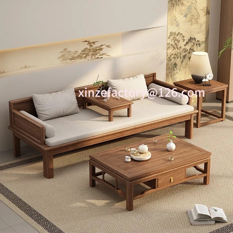 Customizable new Chinese solid wood sofa bed integrated dual use
Customizable new Chinese solid wood sofa bed integrated dual use