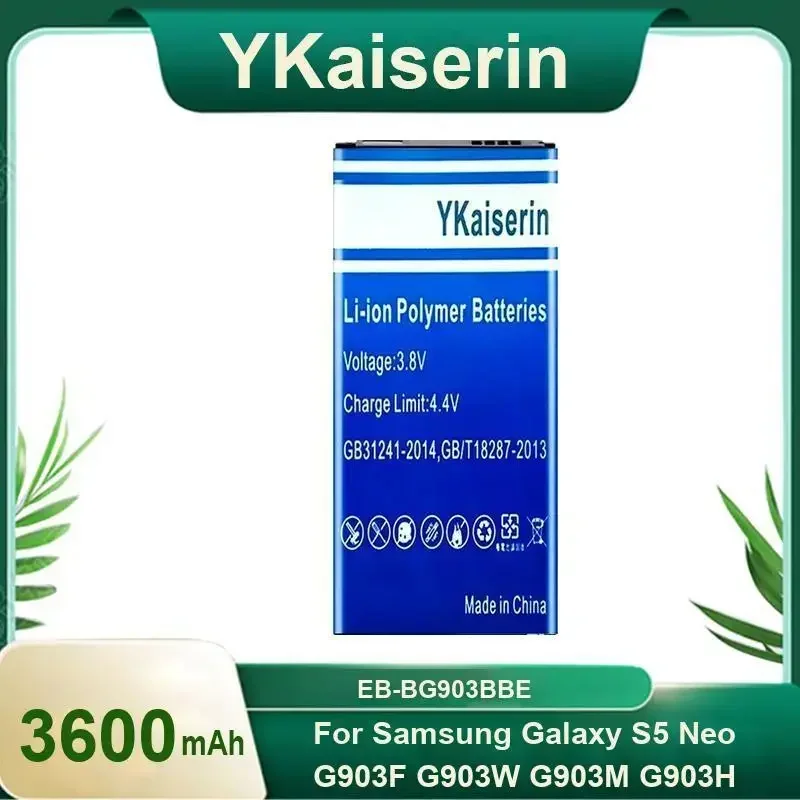 YKaiserin EB-BG903BBE EB-BG900BBE Аккумулятор для сотового телефона Samsung Galaxy S5 Neo G903F G903W G903M G903H 3600 мАч Портативный аккумулятор
YKaiserin EB-BG903BBE EB-BG900BBE Аккумулятор для сотового телефона Samsung Galaxy S5 Neo G903F G903W G903M G903H 3600 мАч Портативный аккумулятор