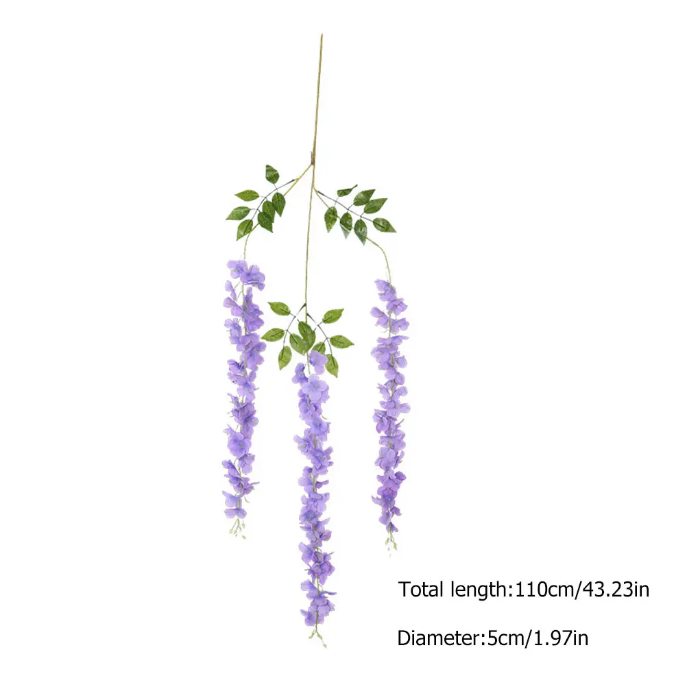 12 Pcs Simulated Wisteria Flowers Decoration Silk Material Fake Hanging Home Office Decor Artificial Plant
12 Pcs Simulated Wisteria Flowers Decoration Silk Material Fake Hanging Home Office Decor Artificial Plant
