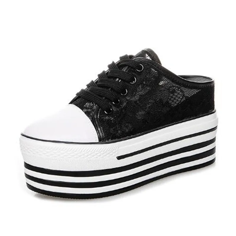 Роскошные летние женские сетчатые кружевные повседневные туфли, тапочки на танкетке на плоской платформе, увеличивающие рост, дышащие сандалии-кроссовки с полыми отверстиями
Роскошные летние женские сетчатые кружевные повседневные туфли, тапочки на танкетке на плоской платформе, увеличивающие рост, дышащие сандалии-кроссовки с полыми отверстиями