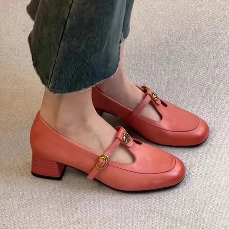 Women Sandals High Heeled Flower Mary Jane Shoes Loafers 2025 Designer Summer Dress Chunky Leather Shoes Women's Pumps Sandalias
Women Sandals High Heeled Flower Mary Jane Shoes Loafers 2025 Designer Summer Dress Chunky Leather Shoes Women's Pumps Sandalias