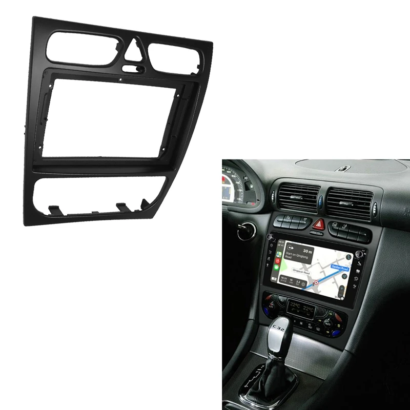Car Radio Fascia for Benz C CLASS W203 02-04 DVD Stereo Frame Plate Adapter Mounting Dash Installation Bezel Trim Kit
Car Radio Fascia for Benz C CLASS W203 02-04 DVD Stereo Frame Plate Adapter Mounting Dash Installation Bezel Trim Kit