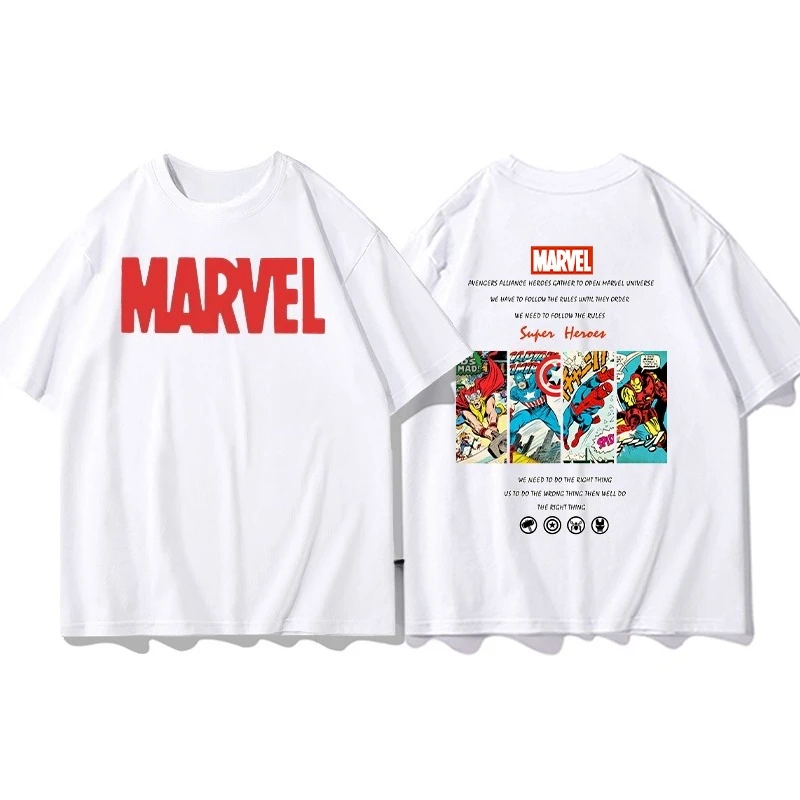 Avengers Joint Short-sleeved T-shirt Men's Women's Summer Cotton Short-sleeved Clothes Sports and Leisure Popular Short Sleeves
Avengers Joint Short-sleeved T-shirt Men's Women's Summer Cotton Short-sleeved Clothes Sports and Leisure Popular Short Sleeves