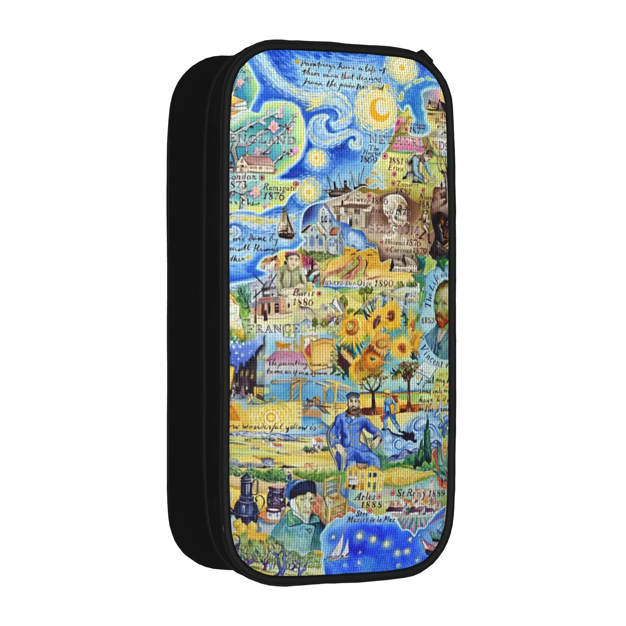 Van Gogh Art Oil Paintings Pencil Cases Sunflowers Starry Night Pen Holder Bag Student Big Capacity Gift Pencilcases Stationery
Van Gogh Art Oil Paintings Pencil Cases Sunflowers Starry Night Pen Holder Bag Student Big Capacity Gift Pencilcases Stationery