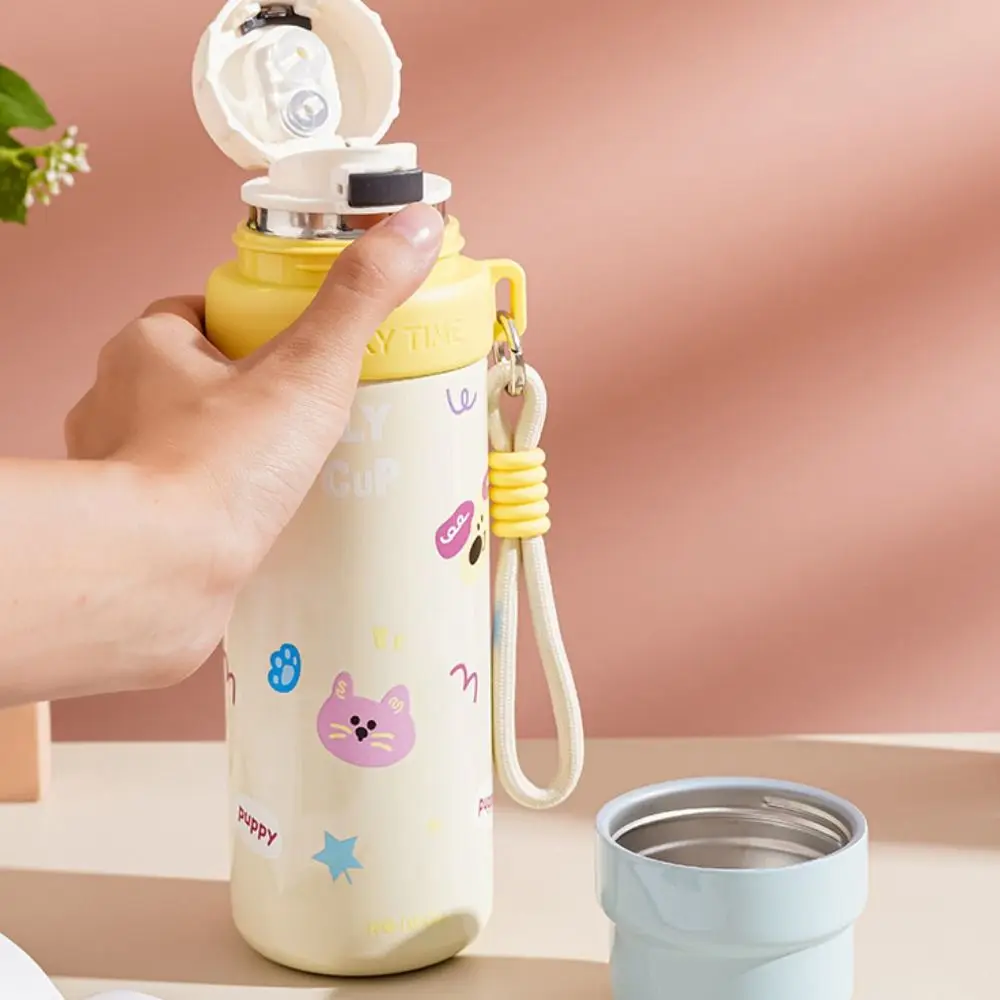 Cartoon Water Bottle 316 Stainless Steel with Lifting Rope Thermos Cup Large Capacity 350/500ML Insulated Cup Coffee Tea
Cartoon Water Bottle 316 Stainless Steel with Lifting Rope Thermos Cup Large Capacity 350/500ML Insulated Cup Coffee Tea