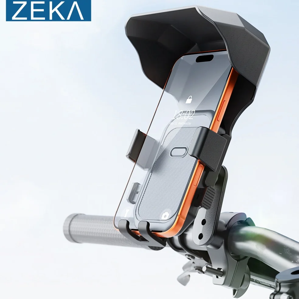 ZEKA Bike Motorcycle Scooter Universal Mobile Phone Holder 360°Rotating Shockproof Waterproof For 4.7-7.2 inch GoPro Phone
ZEKA Bike Motorcycle Scooter Universal Mobile Phone Holder 360°Rotating Shockproof Waterproof For 4.7-7.2 inch GoPro Phone