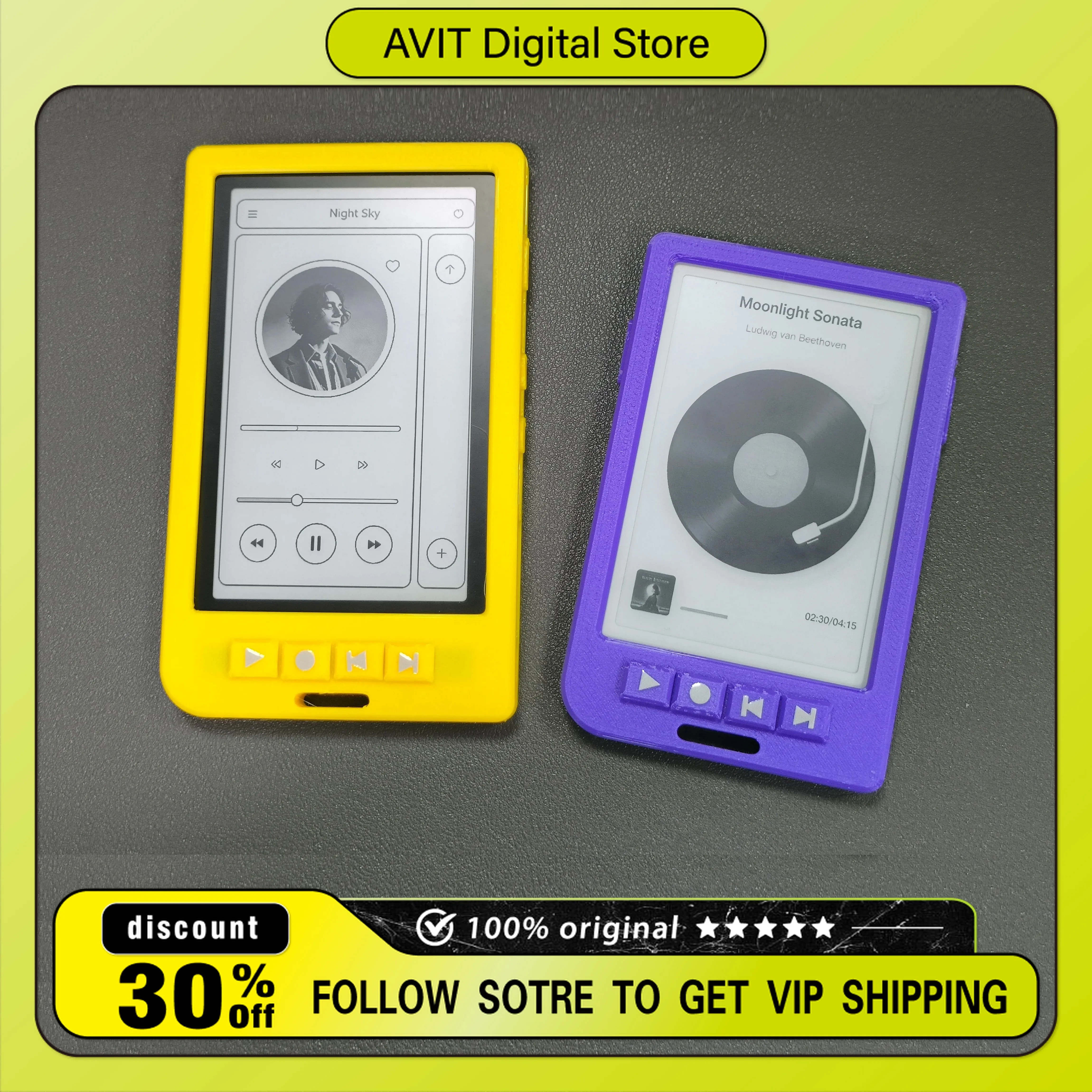 For XTEINK X3/X4 4.3" E-Ink Reader Retro Music Player Style Case Vintage Cassette Player Anti-Drop Shockproof Protective Shell
For XTEINK X3/X4 4.3" E-Ink Reader Retro Music Player Style Case Vintage Cassette Player Anti-Drop Shockproof Protective Shell