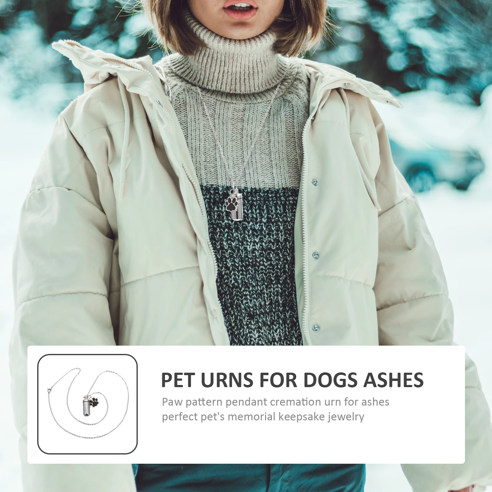 Stainless Steel Necklace Dog Memorial Keepsake Pendant Hair Locket Cremation Jewelry Pet Urn Necklace Dog Urns For Ashes Pet
Stainless Steel Necklace Dog Memorial Keepsake Pendant Hair Locket Cremation Jewelry Pet Urn Necklace Dog Urns For Ashes Pet