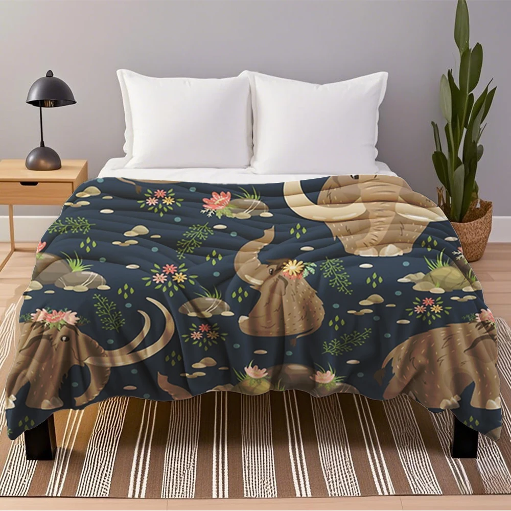 Moisture-Wicking Flannel Blankets Good Cute Mammoths Scandinavian Design Design Bedspread Hotel-Style Cover Wrinkle-Resistant
Moisture-Wicking Flannel Blankets Good Cute Mammoths Scandinavian Design Design Bedspread Hotel-Style Cover Wrinkle-Resistant
