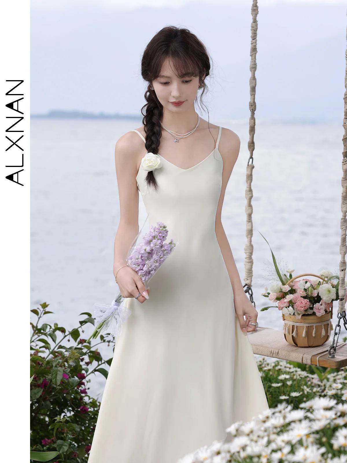 ALXNAN Women's Pullovers Off-white Loose-fit Long Sleeve Knitwear Summer Casual Elegant Korean Style Ladies Clothing L37307SY
ALXNAN Women's Pullovers Off-white Loose-fit Long Sleeve Knitwear Summer Casual Elegant Korean Style Ladies Clothing L37307SY
