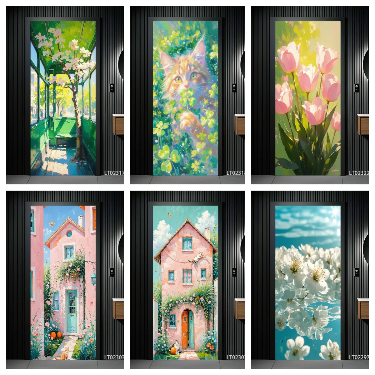 Xmas Cat Door Decals - Jolly Watermelon & Feline Vinyl Art, Self-Adhesive Oil Painting Style Holiday Stickers Door Decoration
Xmas Cat Door Decals - Jolly Watermelon & Feline Vinyl Art, Self-Adhesive Oil Painting Style Holiday Stickers Door Decoration