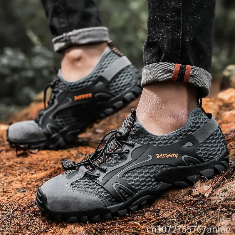 Men Climbing Hiking Shoes Summer Outdoor Wading Upstream Sneakers Breathable Anti-slip Quick-Dry Water Shoes Sporty Style
Men Climbing Hiking Shoes Summer Outdoor Wading Upstream Sneakers Breathable Anti-slip Quick-Dry Water Shoes Sporty Style