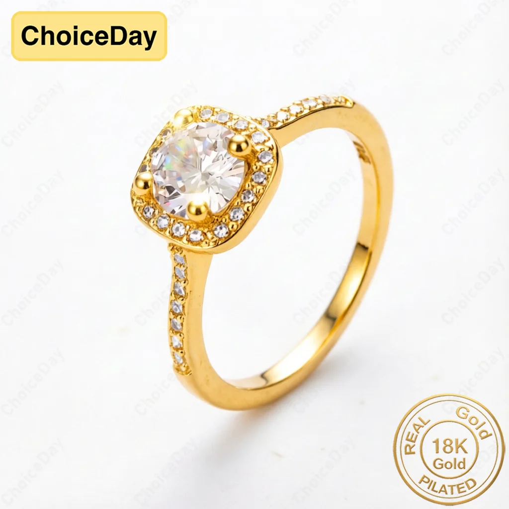 18K Gold Plated Delicate Square Zircon Ring - Stylish Engagement Party Gift Jewelry for Women
18K Gold Plated Delicate Square Zircon Ring - Stylish Engagement Party Gift Jewelry for Women