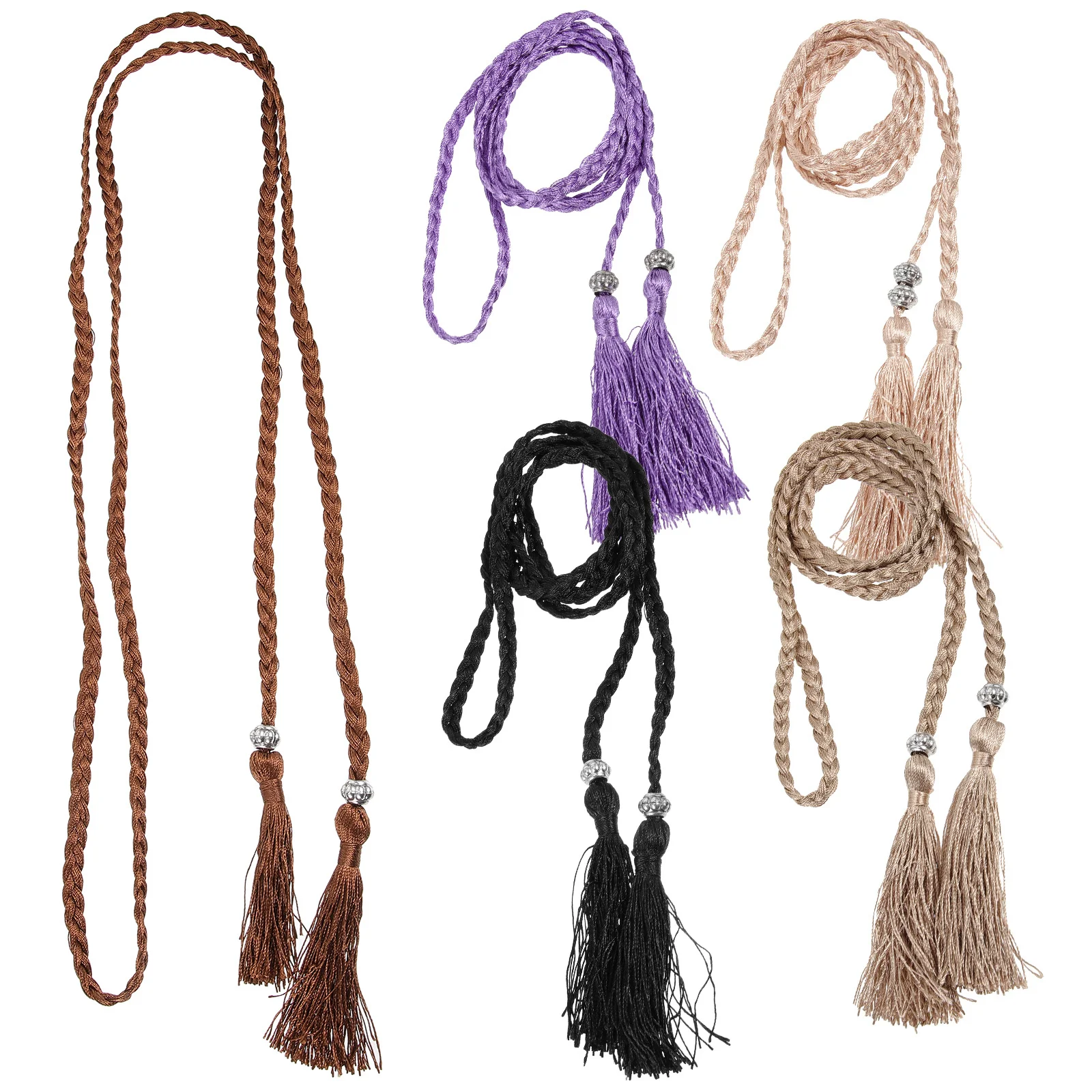 5Pcs Woven Waist Belt Tassel Women Girdle Decorative Skirt Dress Accessory Women Waist Rope Tassel Waistband Pants Belt
5Pcs Woven Waist Belt Tassel Women Girdle Decorative Skirt Dress Accessory Women Waist Rope Tassel Waistband Pants Belt