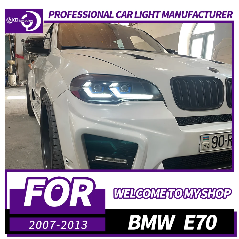 AKD Head Lamp for BMW E70 LED Headlight 2007-2013 Headlights X5 DRL Turn Signal High Beam Angel Eye Projector Lens
AKD Head Lamp for BMW E70 LED Headlight 2007-2013 Headlights X5 DRL Turn Signal High Beam Angel Eye Projector Lens