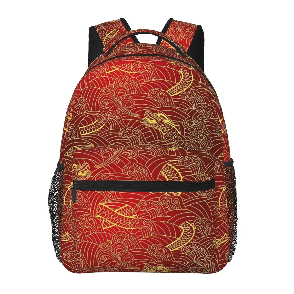 Gold Dragon Pattern Student Backpack School Bag Hiking Travel Daypack for Men Women Fashion Bookbag Shoulder Bags
Gold Dragon Pattern Student Backpack School Bag Hiking Travel Daypack for Men Women Fashion Bookbag Shoulder Bags