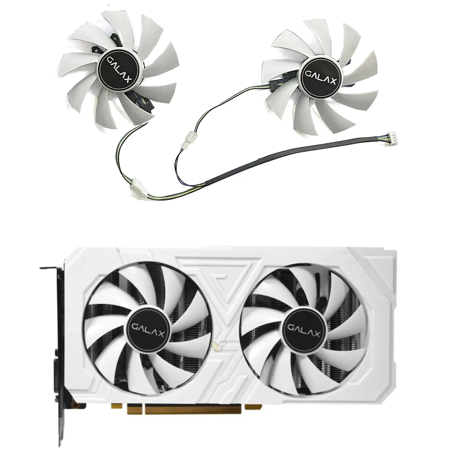 New For GALAX GeForce RTX2060 GTX1660 1660ti 1660S EX White OC Graphics Card Replacement Fan GA92S2U GA92S2H
New For GALAX GeForce RTX2060 GTX1660 1660ti 1660S EX White OC Graphics Card Replacement Fan GA92S2U GA92S2H