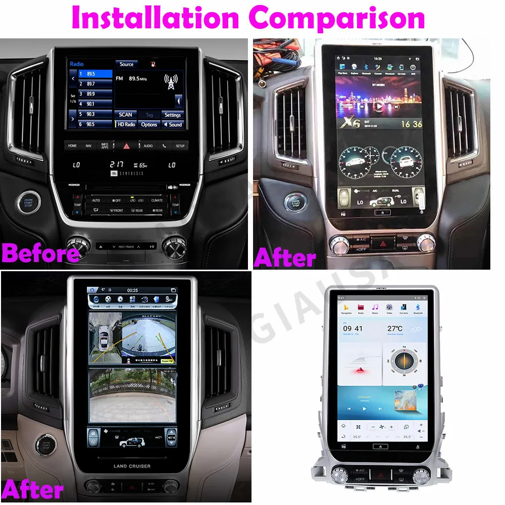 Android 12 Car Stereo Radio For Toyota Land Cruiser 200 LC200 2007-2015 Multimedia Player GPS Navigation Touch Screen Head Unit
Android 12 Car Stereo Radio For Toyota Land Cruiser 200 LC200 2007-2015 Multimedia Player GPS Navigation Touch Screen Head Unit