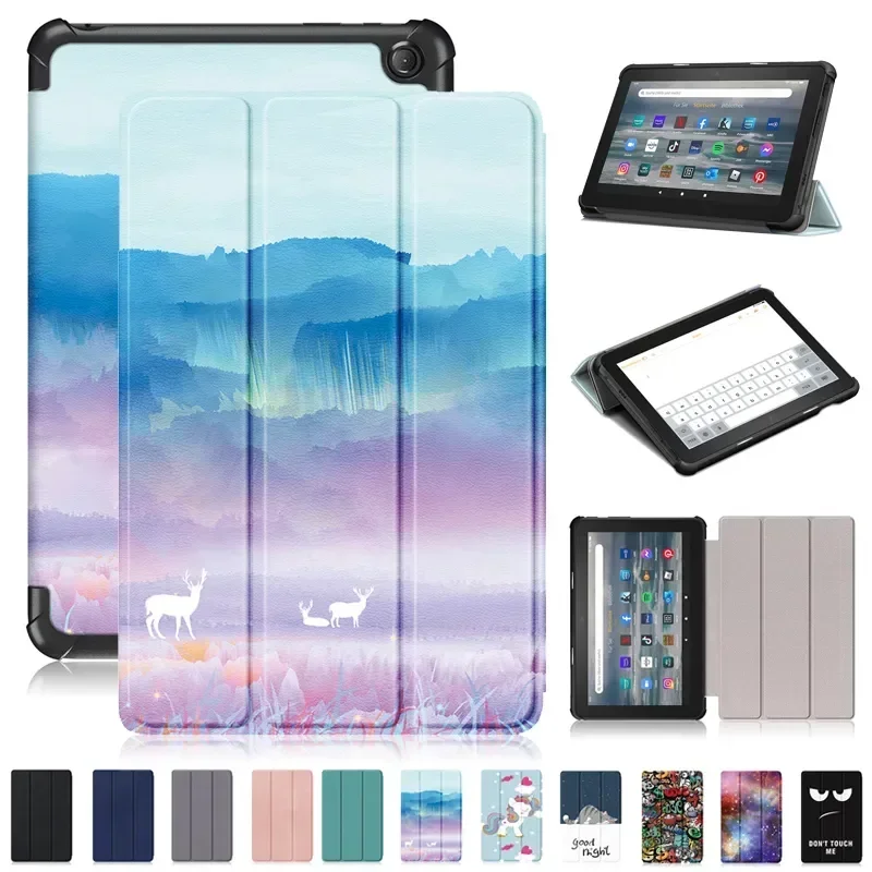 Умный чехол для планшета для Amazon Fire 7 2022, модный чехол из искусственной кожи с росписью, тройной чехол-подставка
Умный чехол для планшета для Amazon Fire 7 2022, модный чехол из искусственной кожи с росписью, тройной чехол-подставка