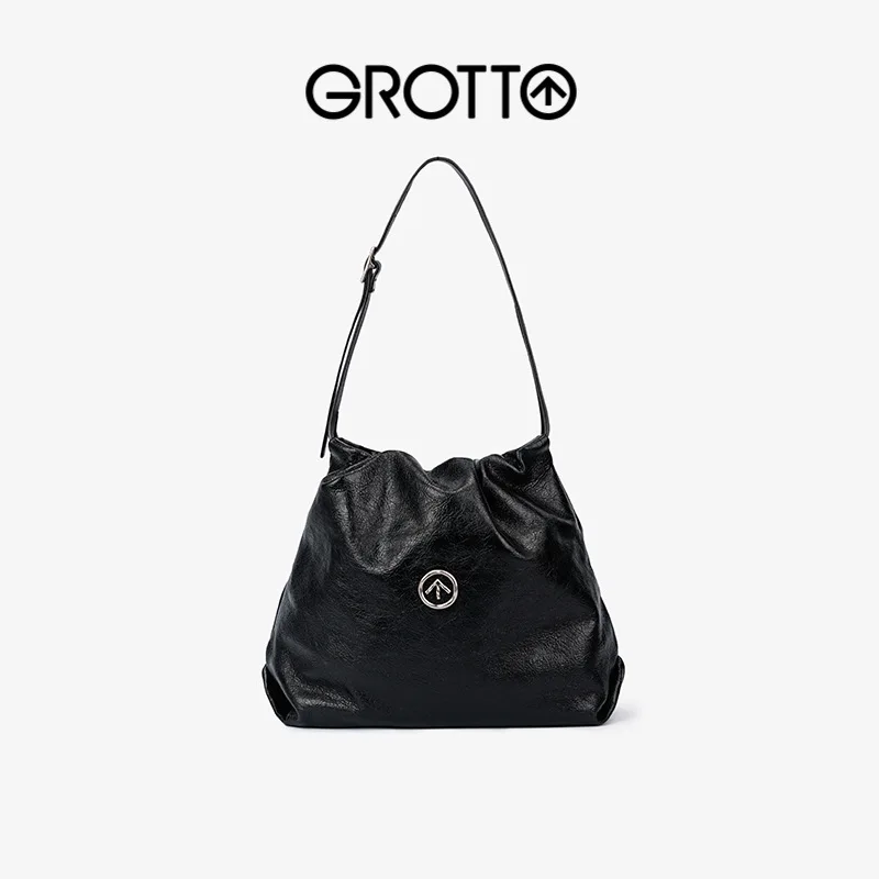 GROTTO Fashion 2025 New Luxury Genuine Leather Garbage Bag Small Casual Single Shoulder Crossbody Soft Bag Classic Lightweight
GROTTO Fashion 2025 New Luxury Genuine Leather Garbage Bag Small Casual Single Shoulder Crossbody Soft Bag Classic Lightweight