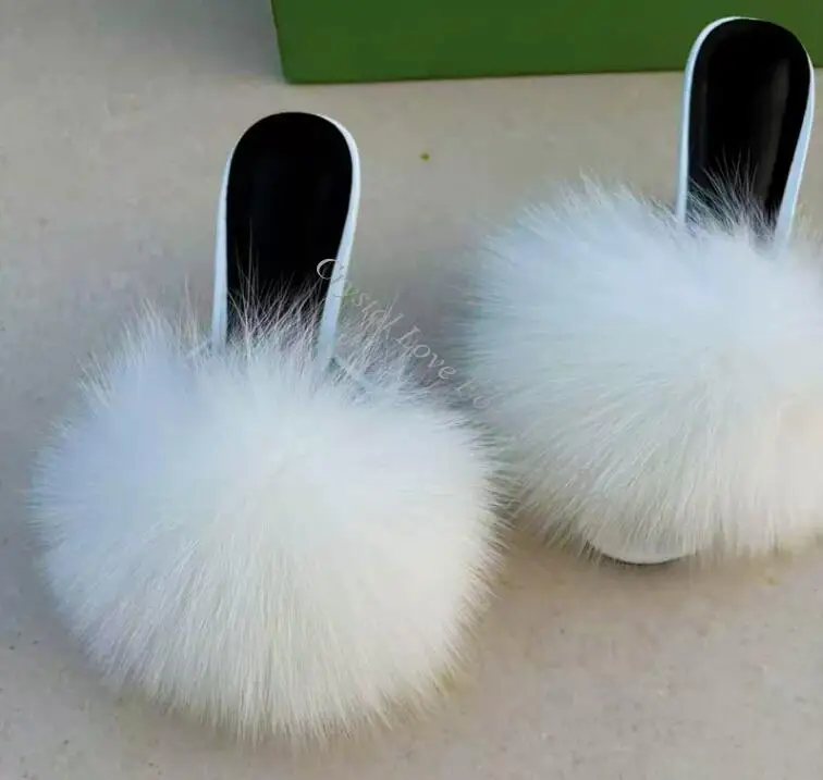 Fashion Big white Black Real Fox Fur Peep Toe Sandals Summer High heels Slingbacks Woman Runway Shoes
Fashion Big white Black Real Fox Fur Peep Toe Sandals Summer High heels Slingbacks Woman Runway Shoes