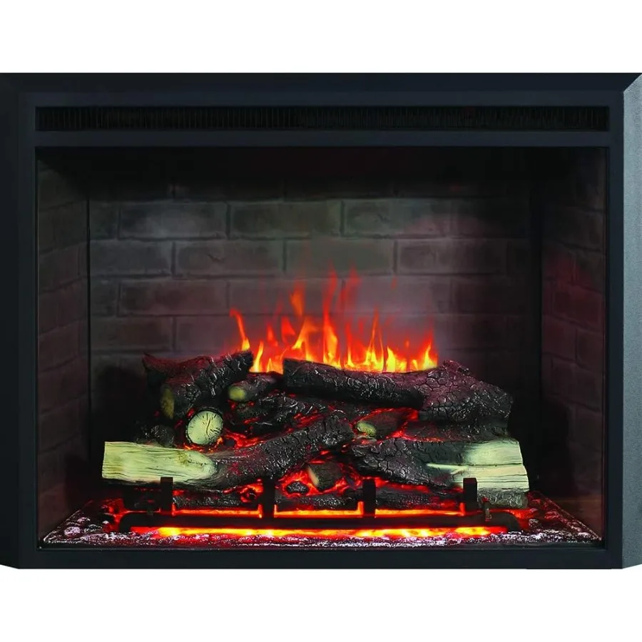 30 Inches Electric Fireplace Insert with Log Speaker for Stud Wood Burning Opening Cabinet and Wood Mantel Installation Remote
30 Inches Electric Fireplace Insert with Log Speaker for Stud Wood Burning Opening Cabinet and Wood Mantel Installation Remote