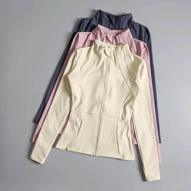 Women's spring - summer yoga jacket. Standing collar, zipper, slim - fit. Sun - protective and slimming. Long sleeves. Ideal for
Women's spring - summer yoga jacket. Standing collar, zipper, slim - fit. Sun - protective and slimming. Long sleeves. Ideal for