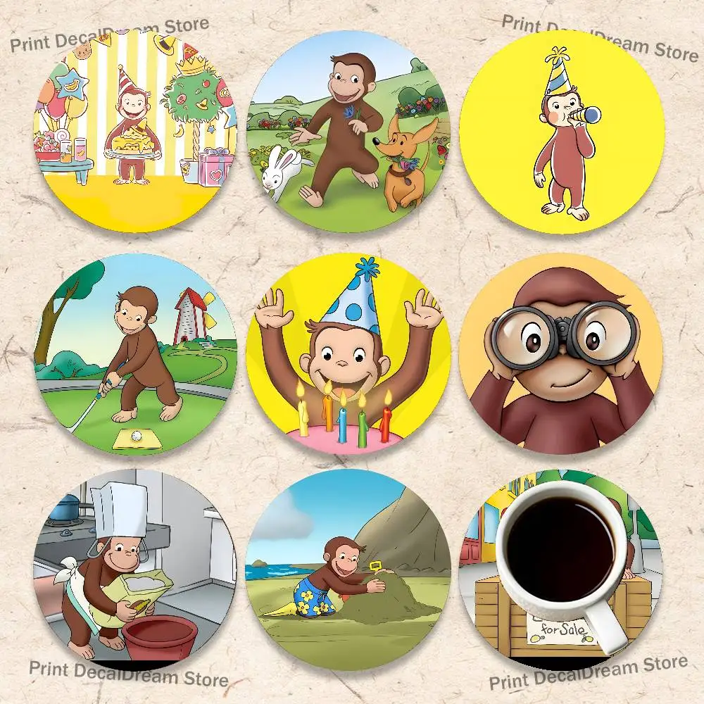 Curious George Monkey 2D Pattern round Wooden Coaster Decorative Coffee Cup for Use in Coffee Shops Bars Wine Beer
Curious George Monkey 2D Pattern round Wooden Coaster Decorative Coffee Cup for Use in Coffee Shops Bars Wine Beer