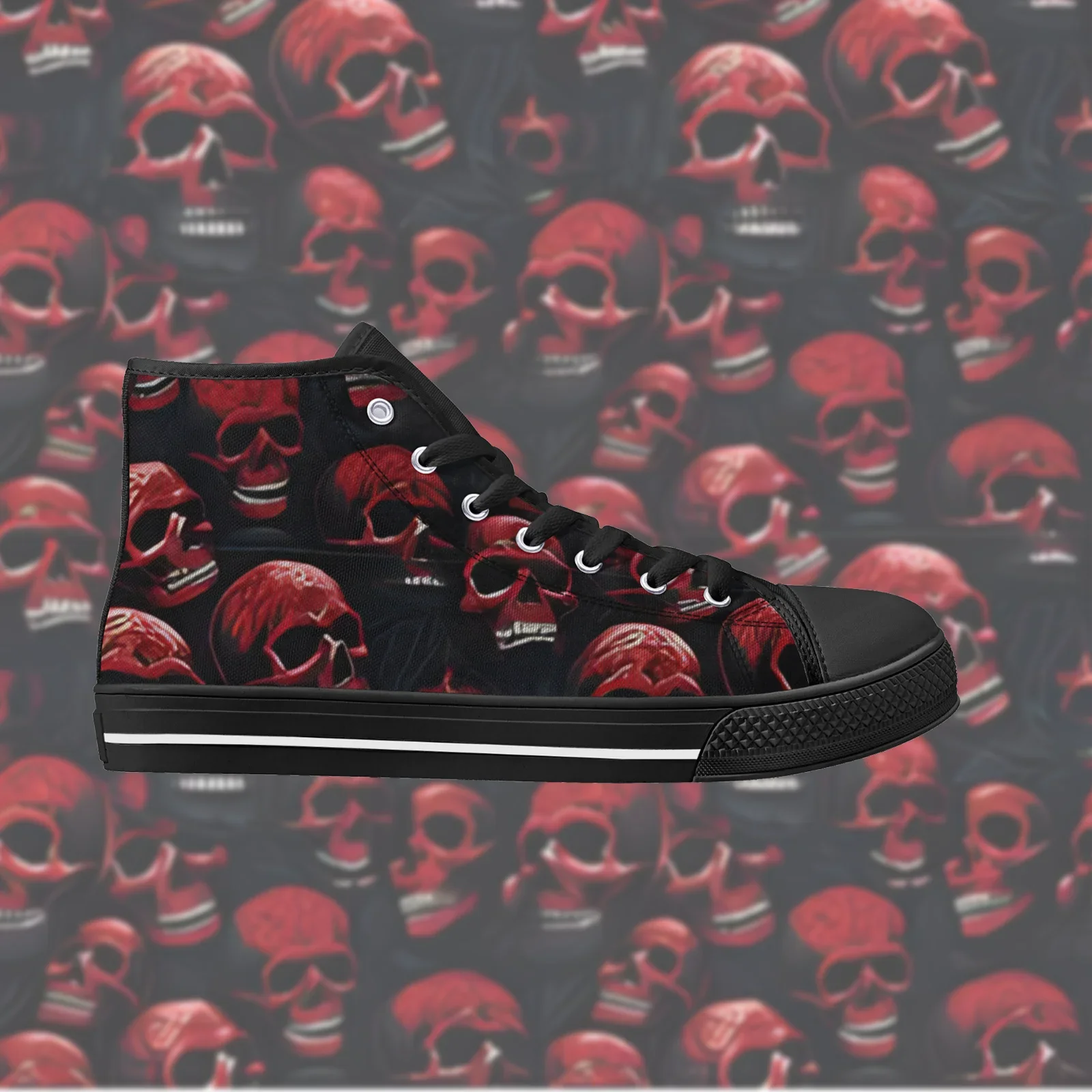 Skull Prints Vulcanized Shoes for Men Women Classic High Top Canvas Shoes Flats Walking Sneakers High Quality Footwears
Skull Prints Vulcanized Shoes for Men Women Classic High Top Canvas Shoes Flats Walking Sneakers High Quality Footwears