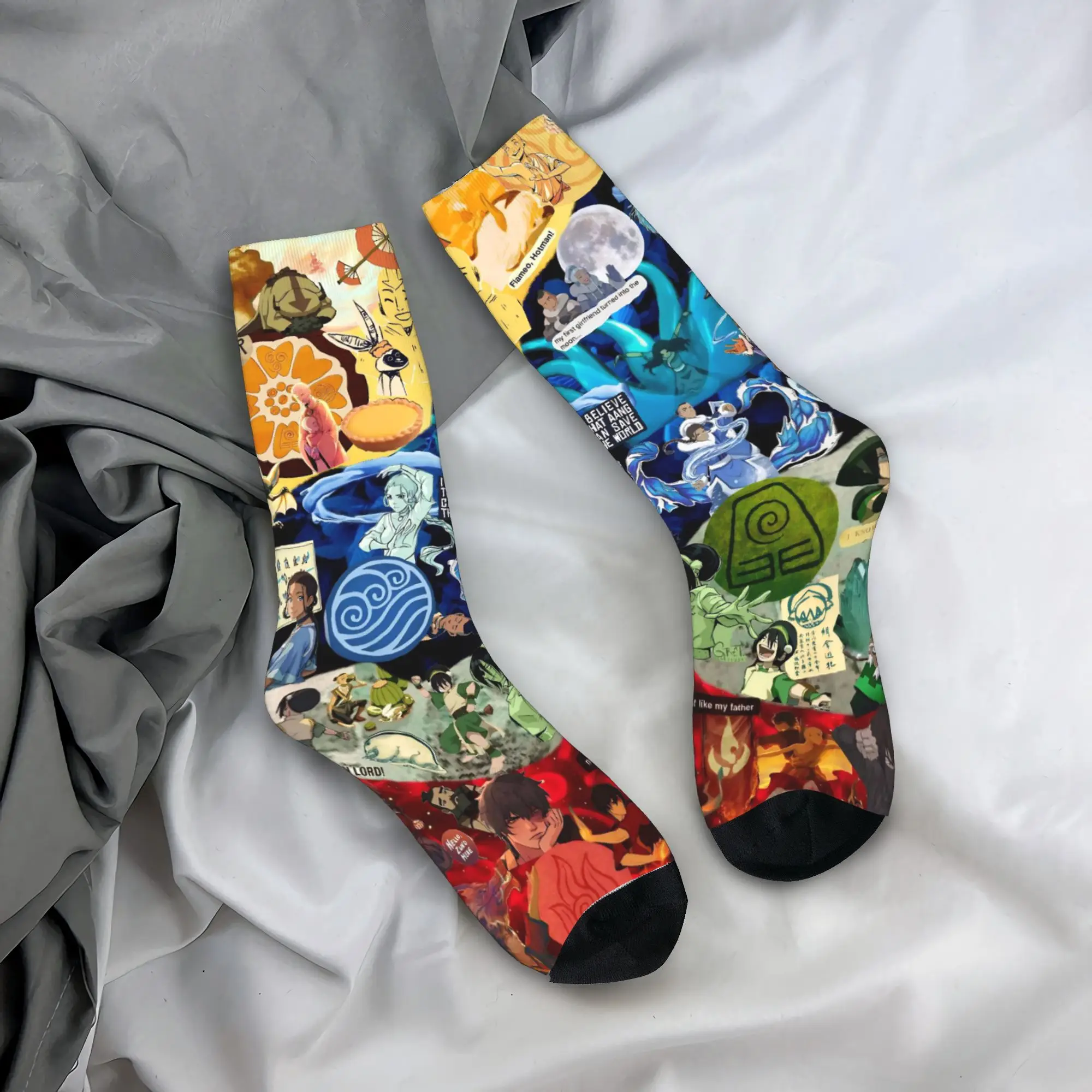 Чулки Avatars The Last Airbender, дизайнерские готические носки, осенние противоскользящие носки, мужские велосипедные мягкие носки
Чулки Avatars The Last Airbender, дизайнерские готические носки, осенние противоскользящие носки, мужские велосипедные мягкие носки