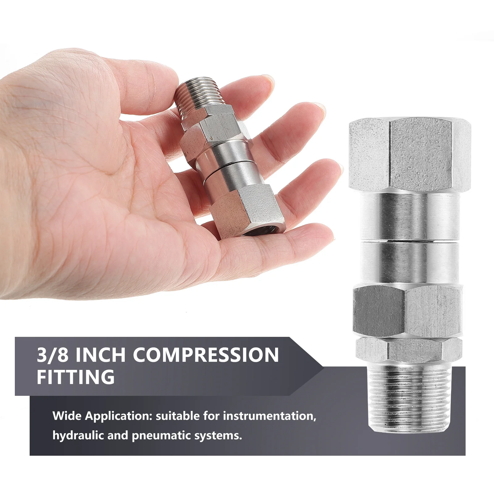Stainless Steel Compression Fitting 38 Inch Refrigerator Water Line Tube Connector Durable Easy Install Anti Leakage
Stainless Steel Compression Fitting 38 Inch Refrigerator Water Line Tube Connector Durable Easy Install Anti Leakage