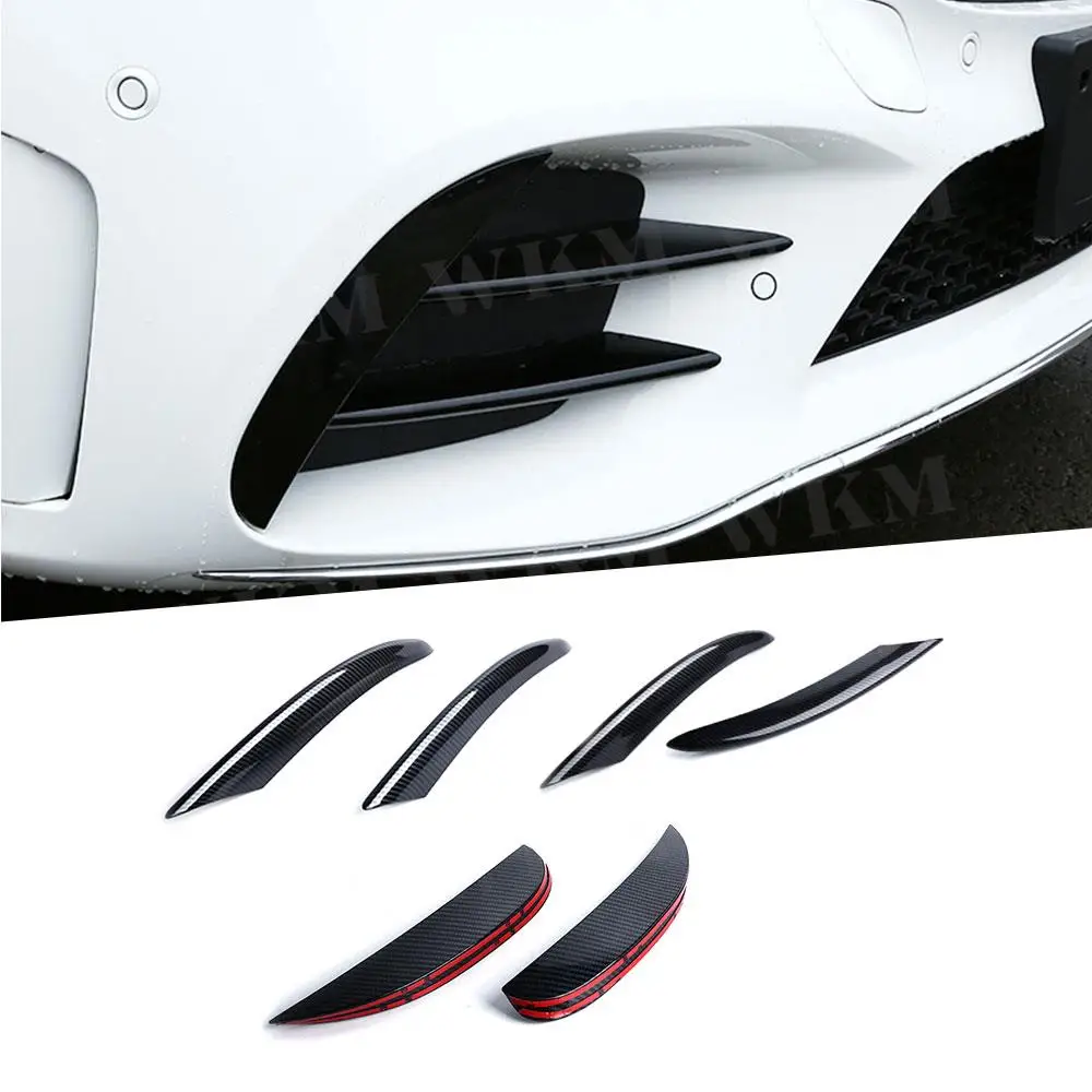 6 PCS Carbon Fiber ABS Front Bumper Fog Lamp Cover trims Strips for Benz C Class W205 C205 C180 C260 C300 C63 sport 2019-2022
6 PCS Carbon Fiber ABS Front Bumper Fog Lamp Cover trims Strips for Benz C Class W205 C205 C180 C260 C300 C63 sport 2019-2022