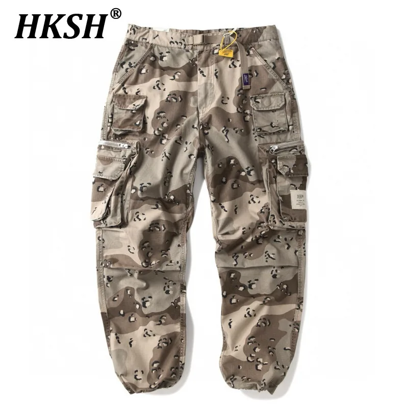 HKSH Spring Summer New Men Dark Techwear Chic Outdoor Vintage Safari Style Camouflage Straight Multi-pocket Cargo Pants HK5034
HKSH Spring Summer New Men Dark Techwear Chic Outdoor Vintage Safari Style Camouflage Straight Multi-pocket Cargo Pants HK5034