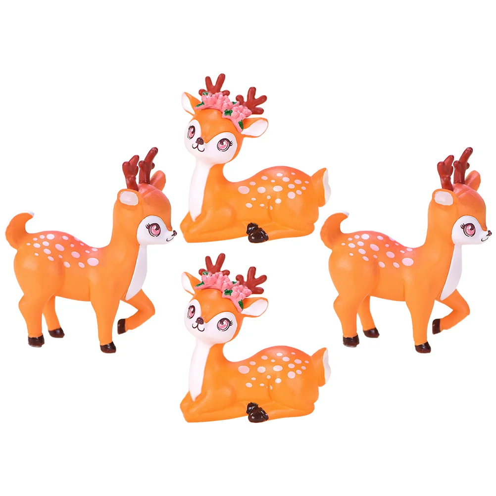 4pcs Deer Decoration Miniature Plastic Animal Figurines Cartoon Statues Garden Home Festival Decorations Gifts Kids Lover
4pcs Deer Decoration Miniature Plastic Animal Figurines Cartoon Statues Garden Home Festival Decorations Gifts Kids Lover